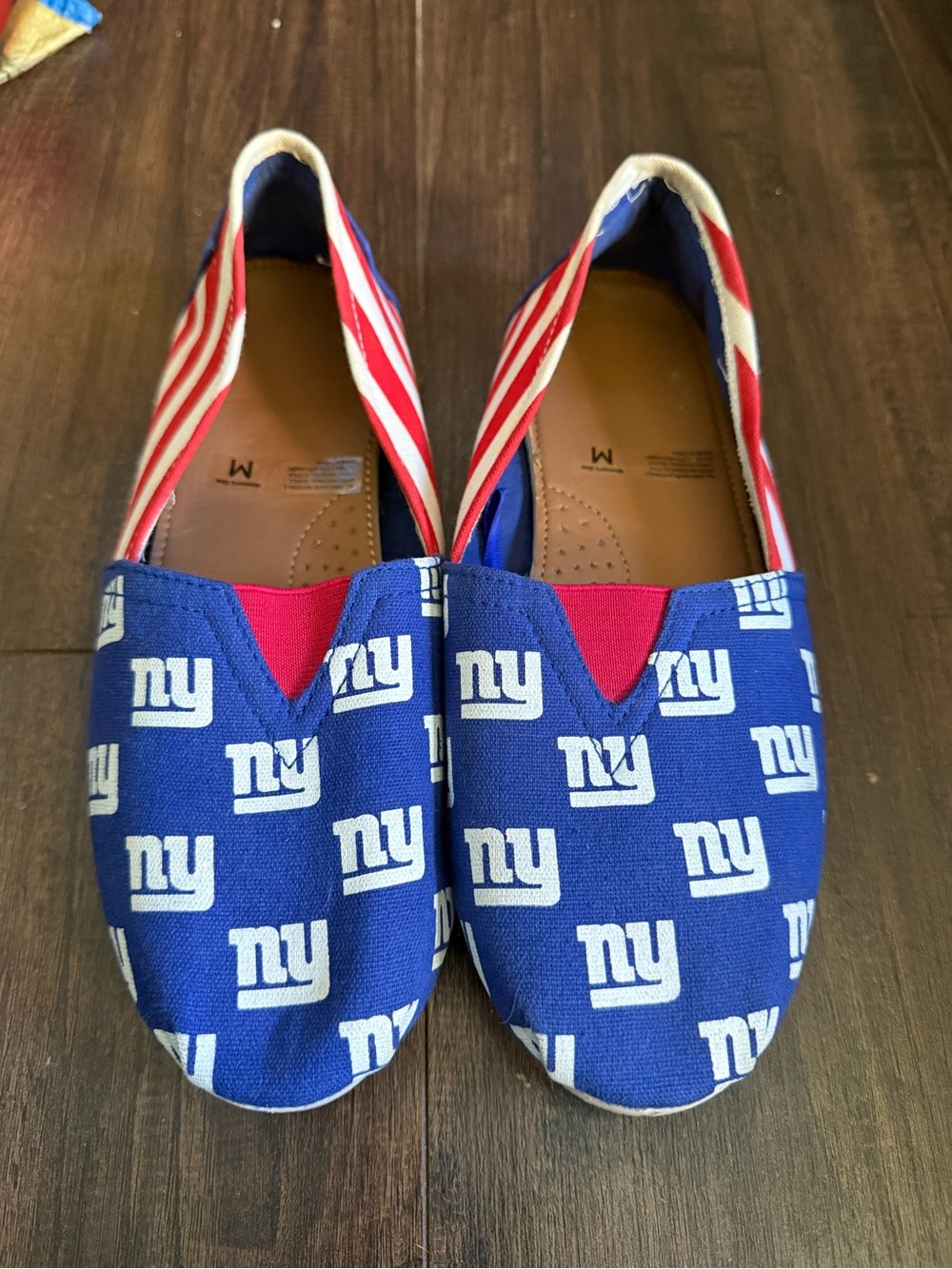 NY Giants Football flat Slip-On Shoes